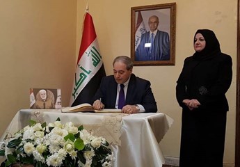 المقداد يقدم التعازي للشعب والقيادة العراقية في السفارة العراقية لدى سوريا