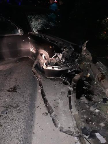 بالصور 4 جرحى بحادث سير مروع على طريق عام القليلة