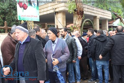 تشييع  المرحومة الحاجة عليه علي محمود فواز ام علي حرم المرحوم الحاج ابراهيم فواز  والمرحومة دنيا داوود خطار فواز  (ام احمد)  في بلدة العباسية
