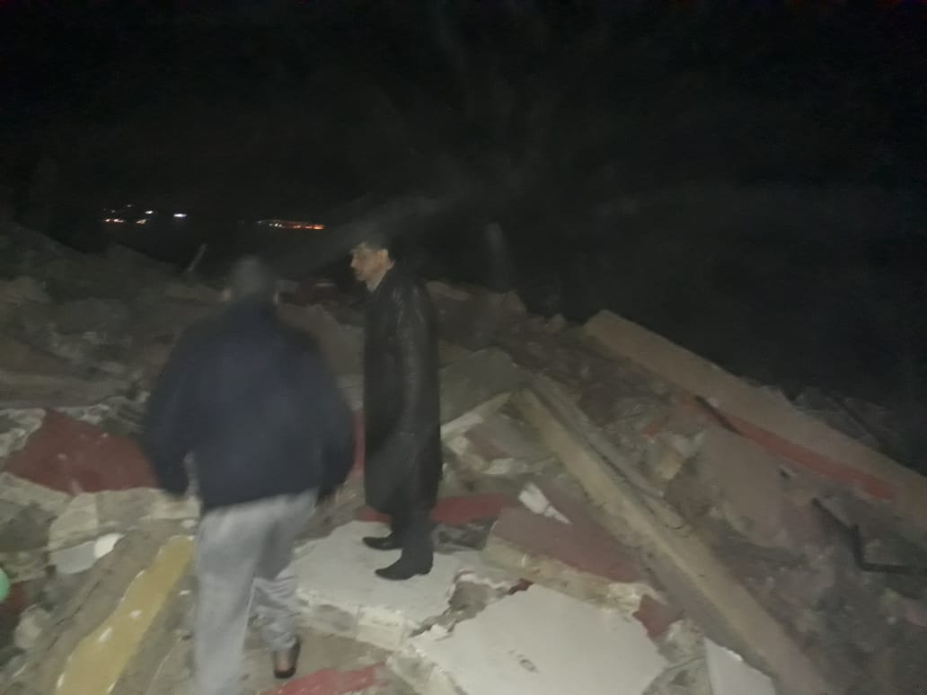 إنهيار منزل مؤلف من ثلاث طبقات في مخيم الرشيدية جنوب صور