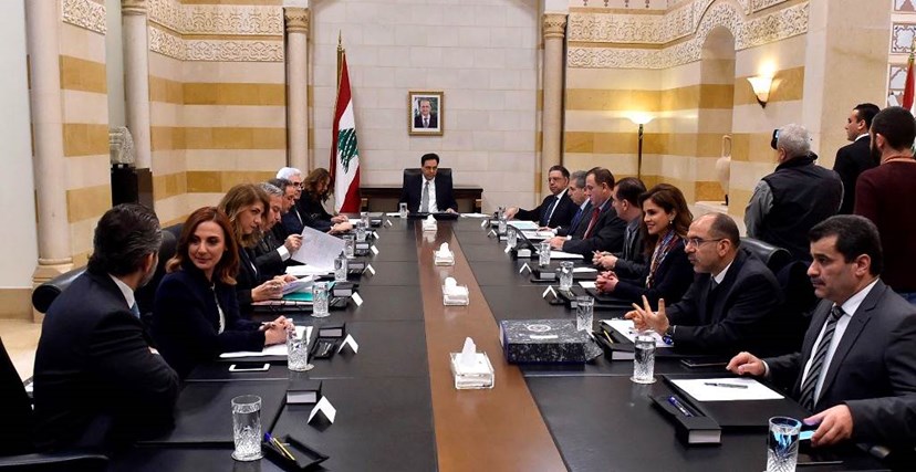 دياب ترأس الاجتماع الاول للجنة صياغة البيان الوزاري