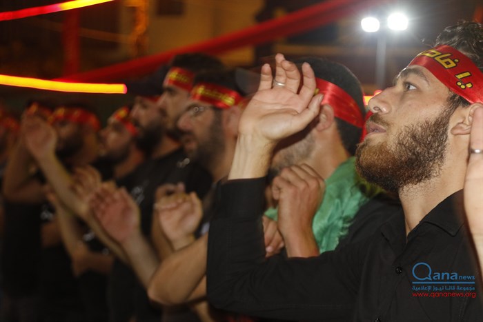 احياء الليلة الثالثة في ساحة الامام الحسين ع بلدة قانا 