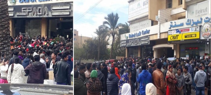 بالصور: طوابير من العمال الاجانب امام سفارة بنغلادش طلبًا لمغادرة لبنان.. ولبنانيون يعلقون: خذونا معكم