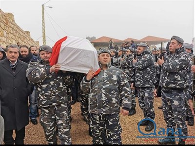 تشييع الشهيد العطار في بلدته شعث في البقاع الشمالي