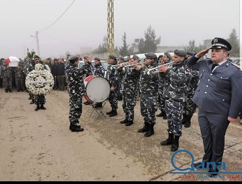 تشييع الشهيد العطار في بلدته شعث في البقاع الشمالي