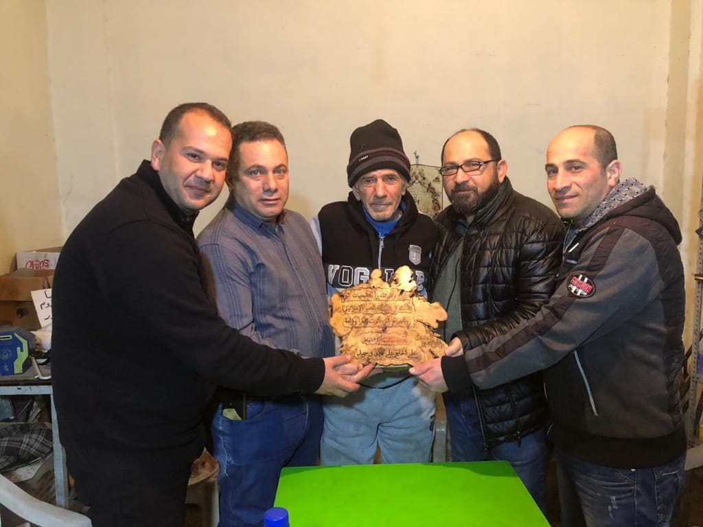 درع وفاء لجريح مواجهة ٢٤ شباط البطولية علي الحاج علي -ابو وحيد-