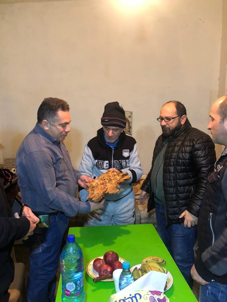 درع وفاء لجريح مواجهة ٢٤ شباط البطولية علي الحاج علي -ابو وحيد-