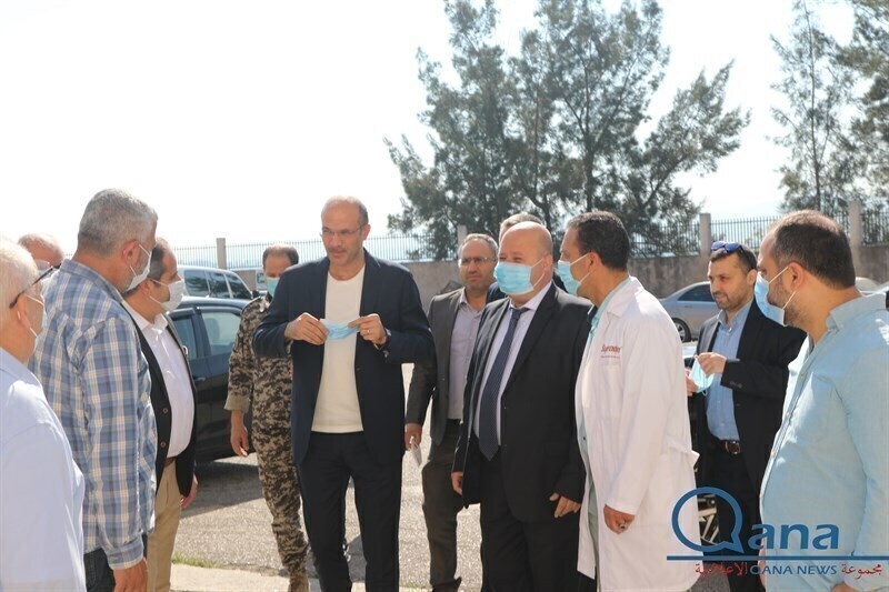 زيارة وزير الصحة د حمد حسن لبلدة قانا