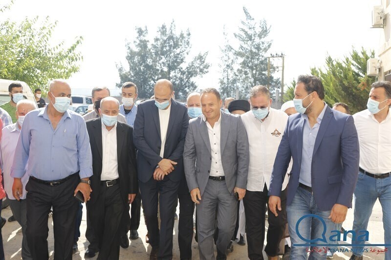 زيارة وزير الصحة د حمد حسن لبلدة قانا