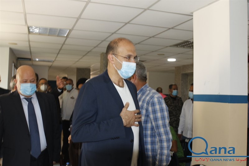 زيارة وزير الصحة د حمد حسن لبلدة قانا