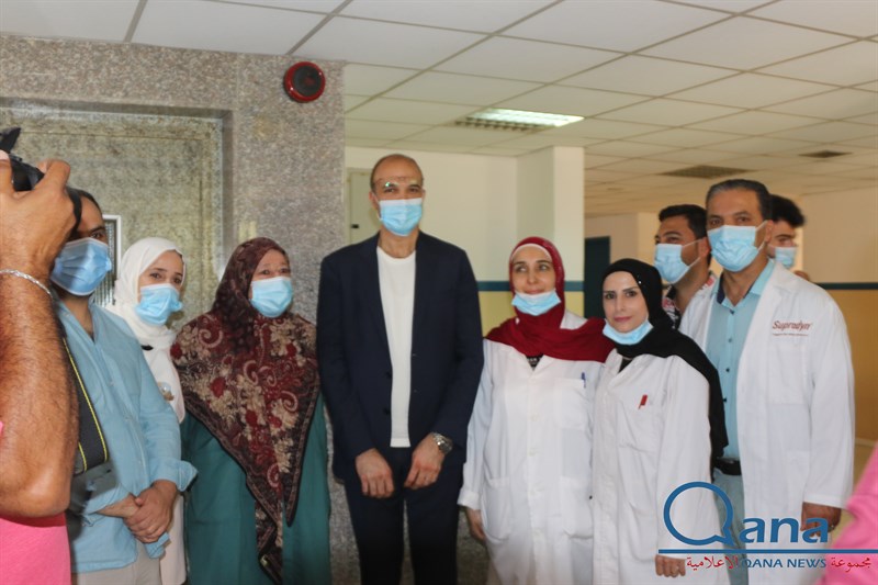 زيارة وزير الصحة د حمد حسن لبلدة قانا
