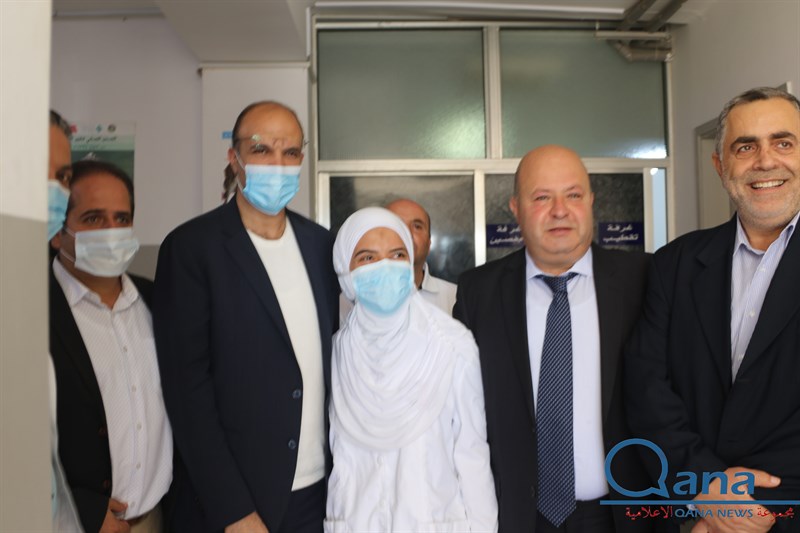 زيارة وزير الصحة د حمد حسن لبلدة قانا