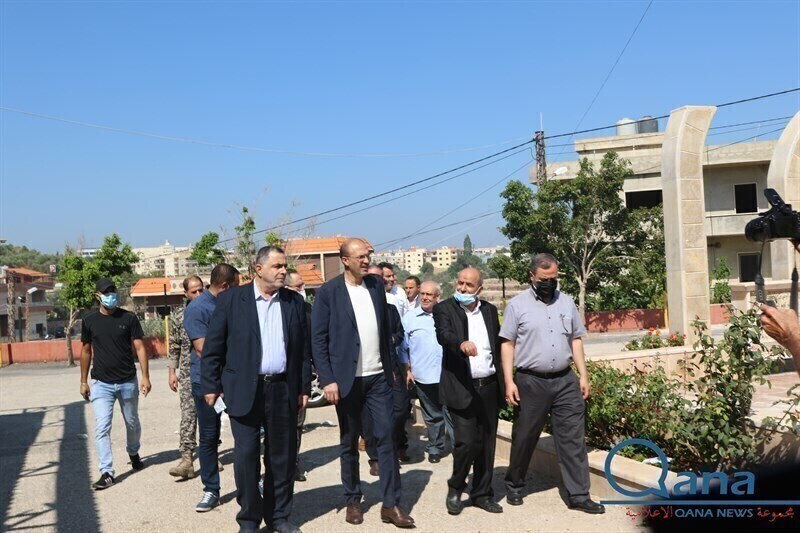 زيارة وزير الصحة د حمد حسن لبلدة قانا