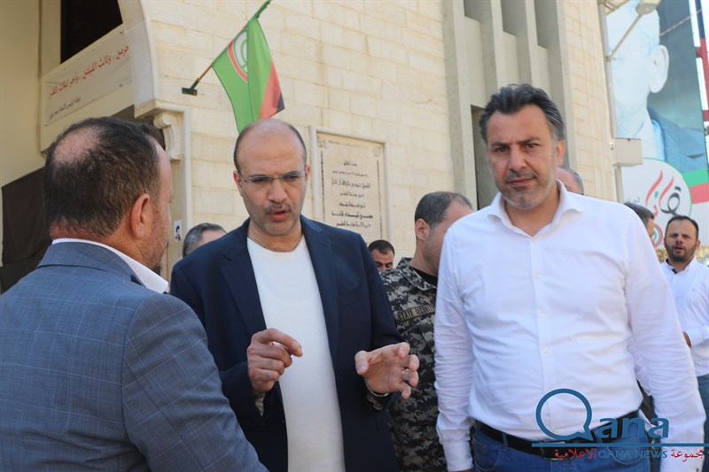 زيارة وزير الصحة د حمد حسن لبلدة قانا
