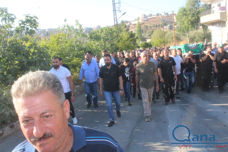 تشييع احد كوادر حركة امل الحاج حسين علي خليل ابو علي في بلده كونين 