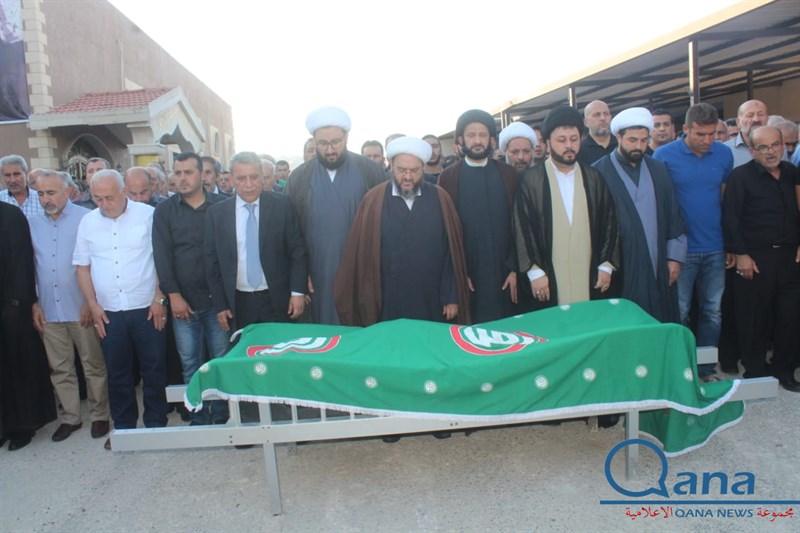 تشييع احد كوادر حركة امل الحاج حسين علي خليل ابو علي في بلده كونين 