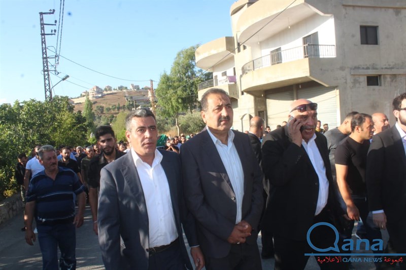 تشييع احد كوادر حركة امل الحاج حسين علي خليل ابو علي في بلده كونين 