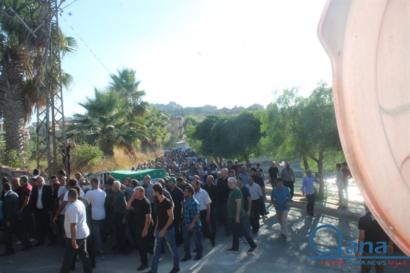تشييع احد كوادر حركة امل الحاج حسين علي خليل ابو علي في بلده كونين 