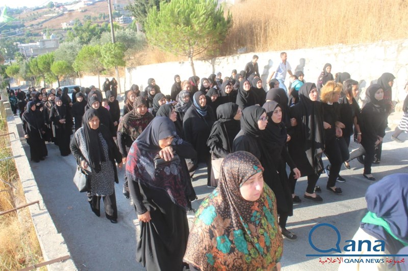 تشييع احد كوادر حركة امل الحاج حسين علي خليل ابو علي في بلده كونين 