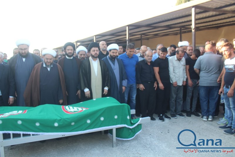 تشييع احد كوادر حركة امل الحاج حسين علي خليل ابو علي في بلده كونين 