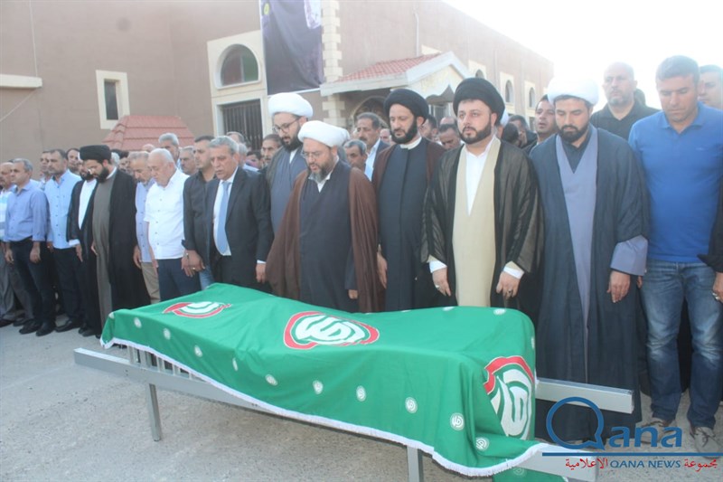 تشييع احد كوادر حركة امل الحاج حسين علي خليل ابو علي في بلده كونين 