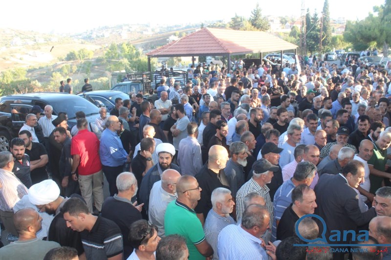 تشييع احد كوادر حركة امل الحاج حسين علي خليل ابو علي في بلده كونين 