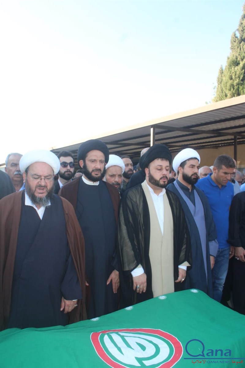 تشييع احد كوادر حركة امل الحاج حسين علي خليل ابو علي في بلده كونين 