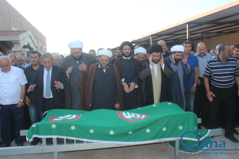 تشييع احد كوادر حركة امل الحاج حسين علي خليل ابو علي في بلده كونين 