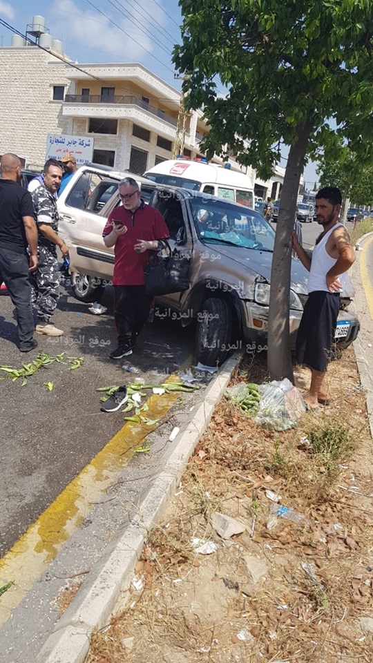 4 جرحى في حادث سير على اوتوستراد المصيلح النبطية