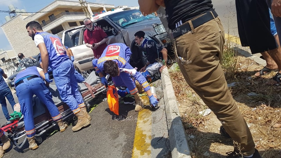 4 جرحى في حادث سير على اوتوستراد المصيلح النبطية