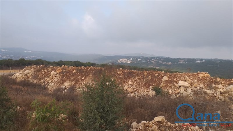 بالصور- مكان اسقاط طائرة التجسس الاسرائيلية في رامية