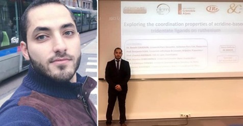 دكتوراه لابن برج الشمالي علي محمد عواضة في الكيمياء (PHD Organic Chemistry) من جامعة University Grenoble Alpes في فرنسا